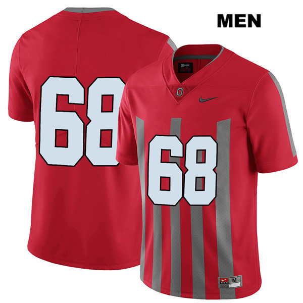 Ohio State Buckeyes Men's Zaid Hamdan #68 Red Authentic Nike Elite No Name College NCAA Stitched Football Jersey EU19I75TI